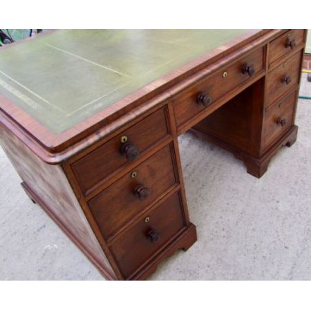 Mahagoni Partners Desk antik ca 19. Jahrhundert