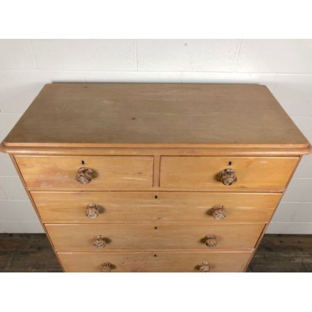 Antike Kommode Massivholz Kiefernholz, ca. spätes 19. Jahrhundert, viktorianisch