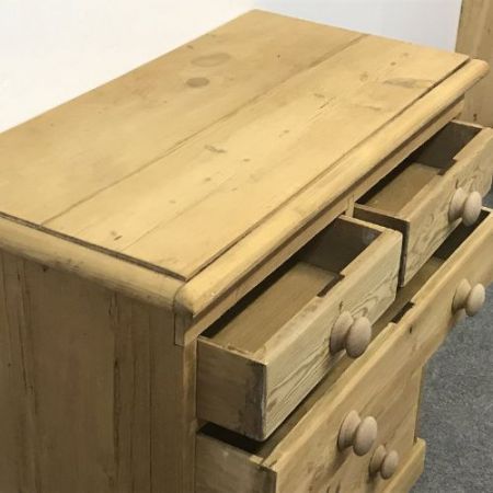 Edwardian englische Kiefer Kommode