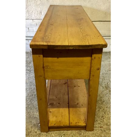 Viktorianische Kiefernkommode mit 3 Schubladen 