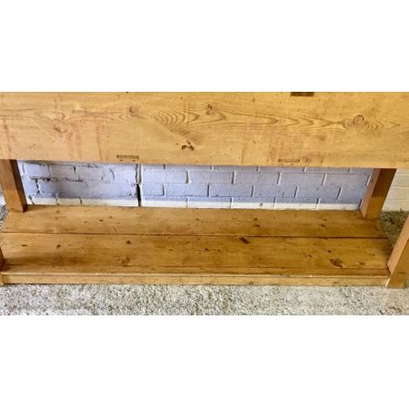 Viktorianische Kiefernkommode mit 3 Schubladen 