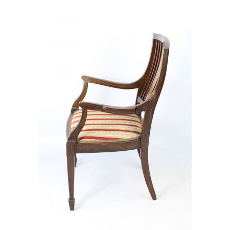 Kleiner Vikotrianischer Rosenholz Stuhl 