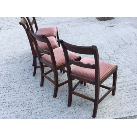 Set von vier Landstühlen aus dem frühen 19. Jahrhundert