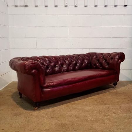 Antikes viktorianisches Chesterfield Sofa 