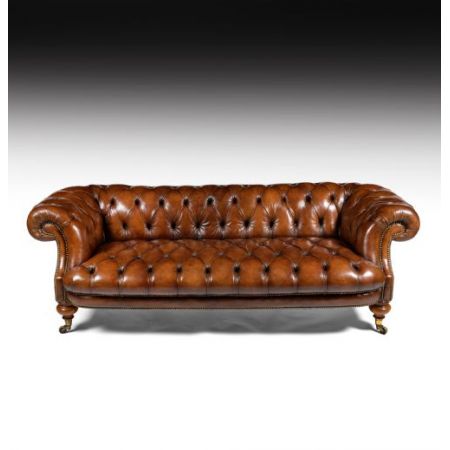 Feines Johnstone & Jeanes-Walnussleder aus dem 19. Jahrhundert