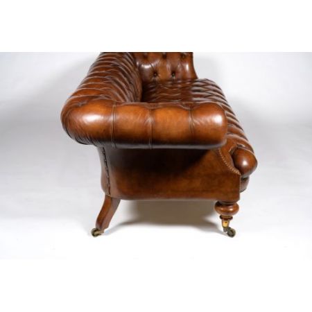 Feines Johnstone & Jeanes-Walnussleder aus dem 19. Jahrhundert