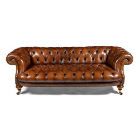 Feines Johnstone & Jeanes-Walnussleder aus dem 19. Jahrhundert