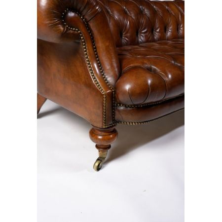 Feines Johnstone & Jeanes-Walnussleder aus dem 19. Jahrhundert