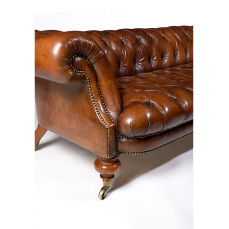 Feines Johnstone & Jeanes-Walnussleder aus dem 19. Jahrhundert