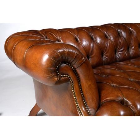 Feines Johnstone & Jeanes-Walnussleder aus dem 19. Jahrhundert