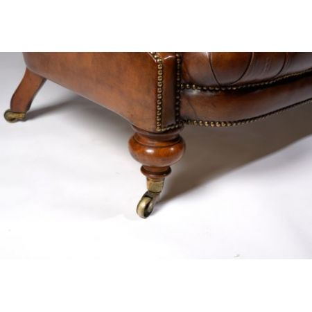 Feines Johnstone & Jeanes-Walnussleder aus dem 19. Jahrhundert