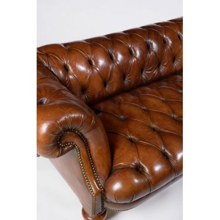 Feines Johnstone & Jeanes-Walnussleder aus dem 19. Jahrhundert