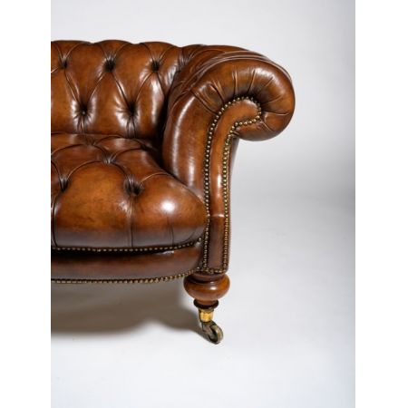 Feines Johnstone & Jeanes-Walnussleder aus dem 19. Jahrhundert