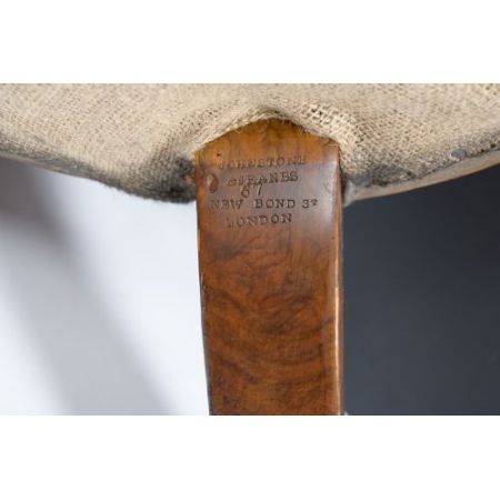 Feines Johnstone & Jeanes-Walnussleder aus dem 19. Jahrhundert