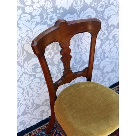 Satz von vier viktorianischen Esszimmerstühlen