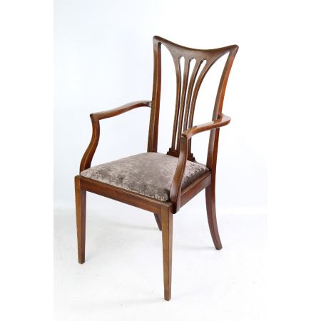 Edwardian Mahagoni Schreibtischstuhl 