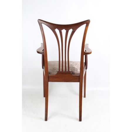 Edwardian Mahagoni Schreibtischstuhl 