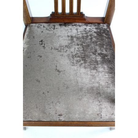 Edwardian Mahagoni Schreibtischstuhl 