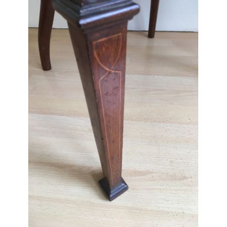 Geschnitzter Mahagoni Jugendstil-Sessel