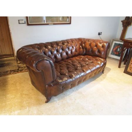 Chesterfieldsofa aus viktorianischem Leder