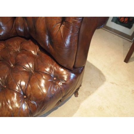 Chesterfieldsofa aus viktorianischem Leder