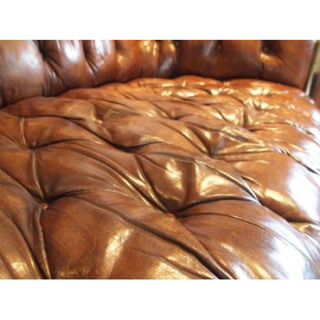 Chesterfieldsofa aus viktorianischem Leder