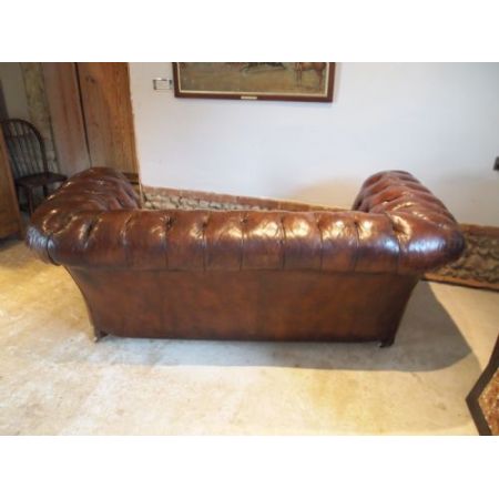 Chesterfieldsofa aus viktorianischem Leder