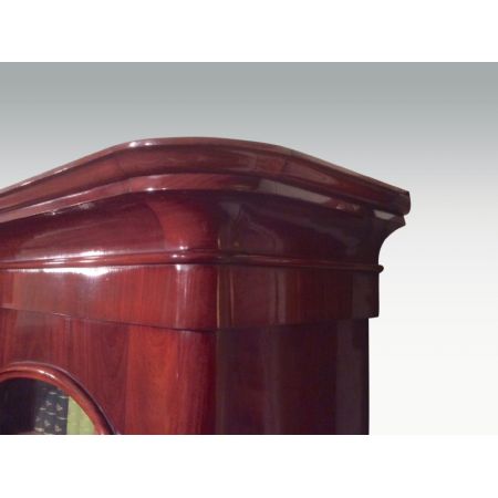 Großes, dreitüriges Bücherregal aus antikem Mahagoni