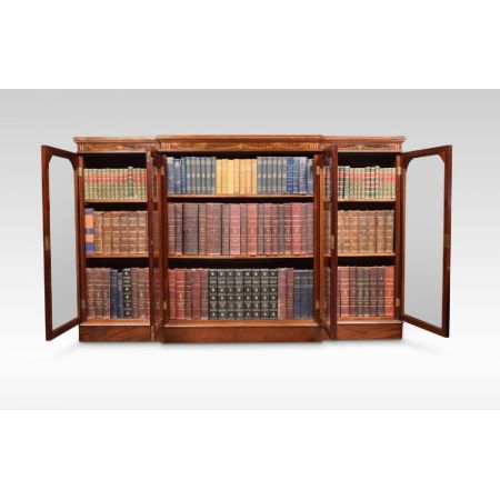 Bücherschrank mit Mahagoni-Intarsien