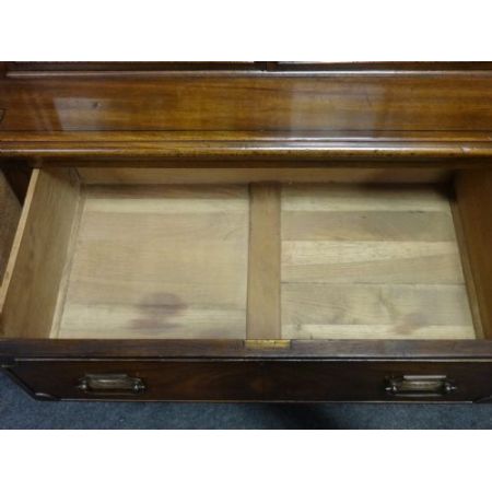 Georgian Mahagoni breakfront Bücherregal