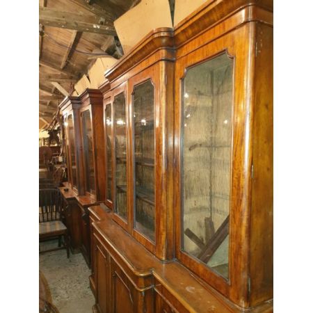 Viktorianischer Mahagoni Bücherschrank