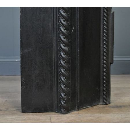 Antiker Kamineinsatz Kaminbogen Iron fire place Gusseisen Eisen viktorianisch, spätes 19. Jahrhundert