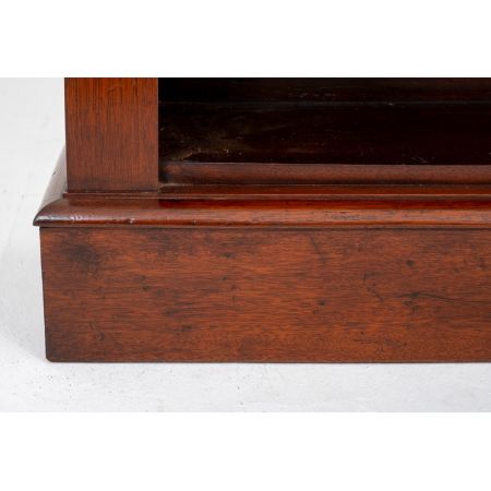 Offener Viktorianischer Mahagoni Bücherschrank