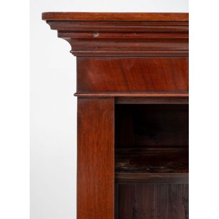 Offener Viktorianischer Mahagoni Bücherschrank