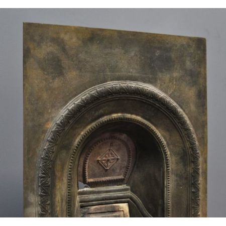 Antik Kamin gusseisen viktorianisch, ca. spätes 19. Jahrhundert