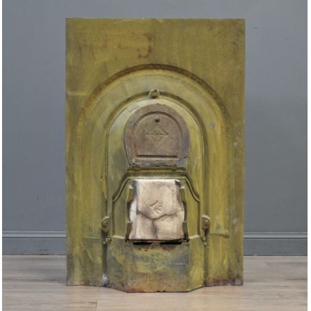 Antik Kamin gusseisen viktorianisch, ca. spätes 19. Jahrhundert