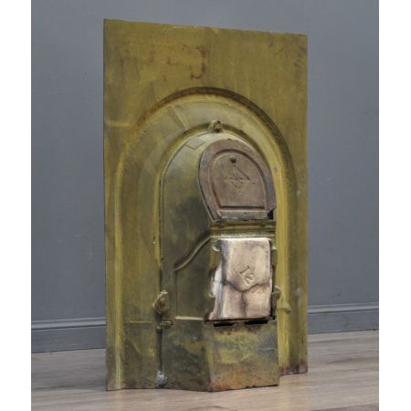 Antik Kamin gusseisen viktorianisch, ca. spätes 19. Jahrhundert