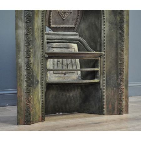 Antik Kamin gusseisen viktorianisch, ca. spätes 19. Jahrhundert