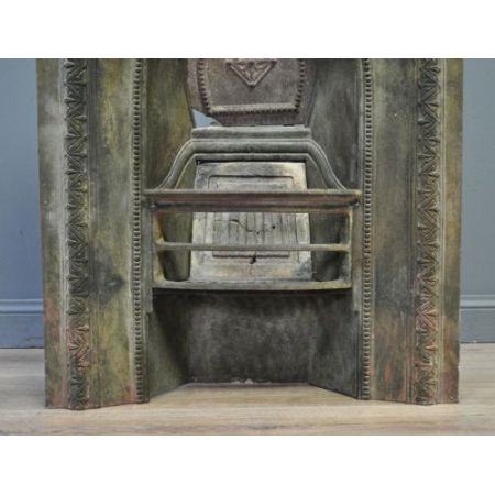 Antik Kamin gusseisen viktorianisch, ca. spätes 19. Jahrhundert