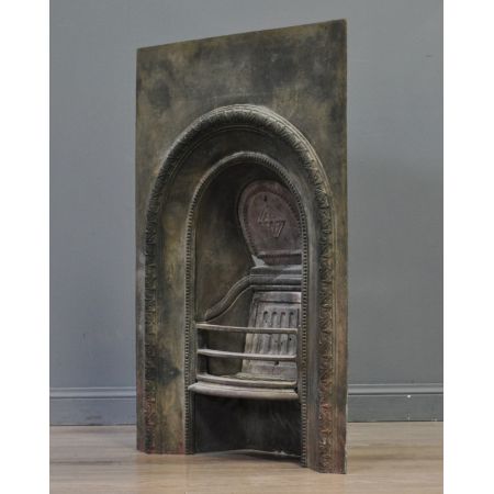 Antik Kamin gusseisen viktorianisch, ca. spätes 19. Jahrhundert