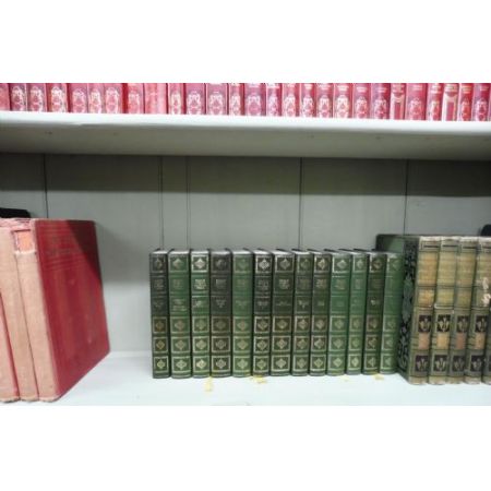 Viktorianisches Eichen und Mahagoni Bücherregal 