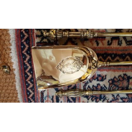 Kaminböcke Fire Dogs antik ca 1920