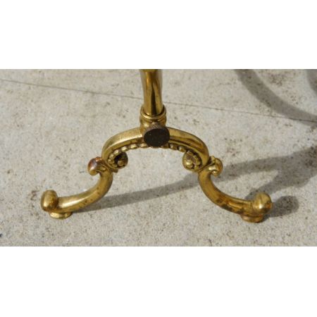 Mirrored brass Feuerschirm Kaminschirm mit Spiegel Messing antik ca. 1910-1920