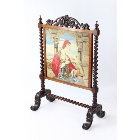 großer viktorianischer Palisander-Feuerschutz