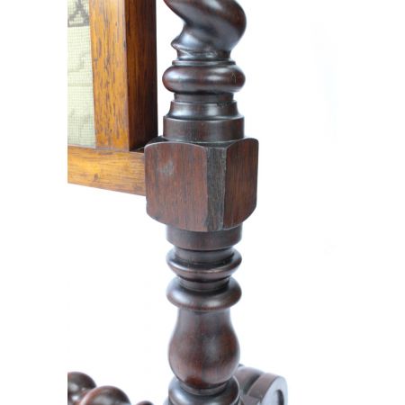 großer viktorianischer Palisander-Feuerschutz