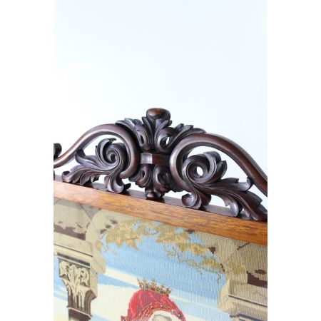 großer viktorianischer Palisander-Feuerschutz