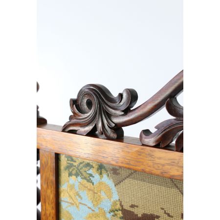 großer viktorianischer Palisander-Feuerschutz