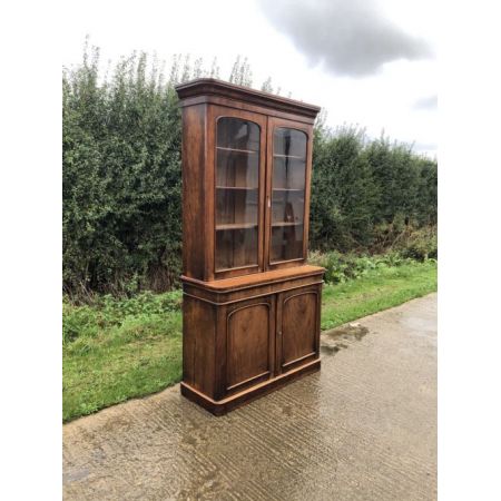 Zweitüriges Bücherregal Mahagoni 