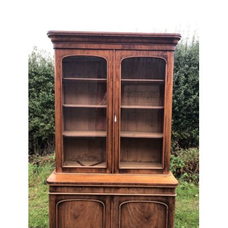 Zweitüriges Bücherregal Mahagoni 