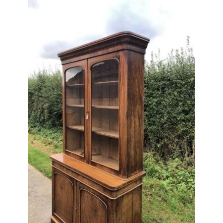 Zweitüriges Bücherregal Mahagoni 